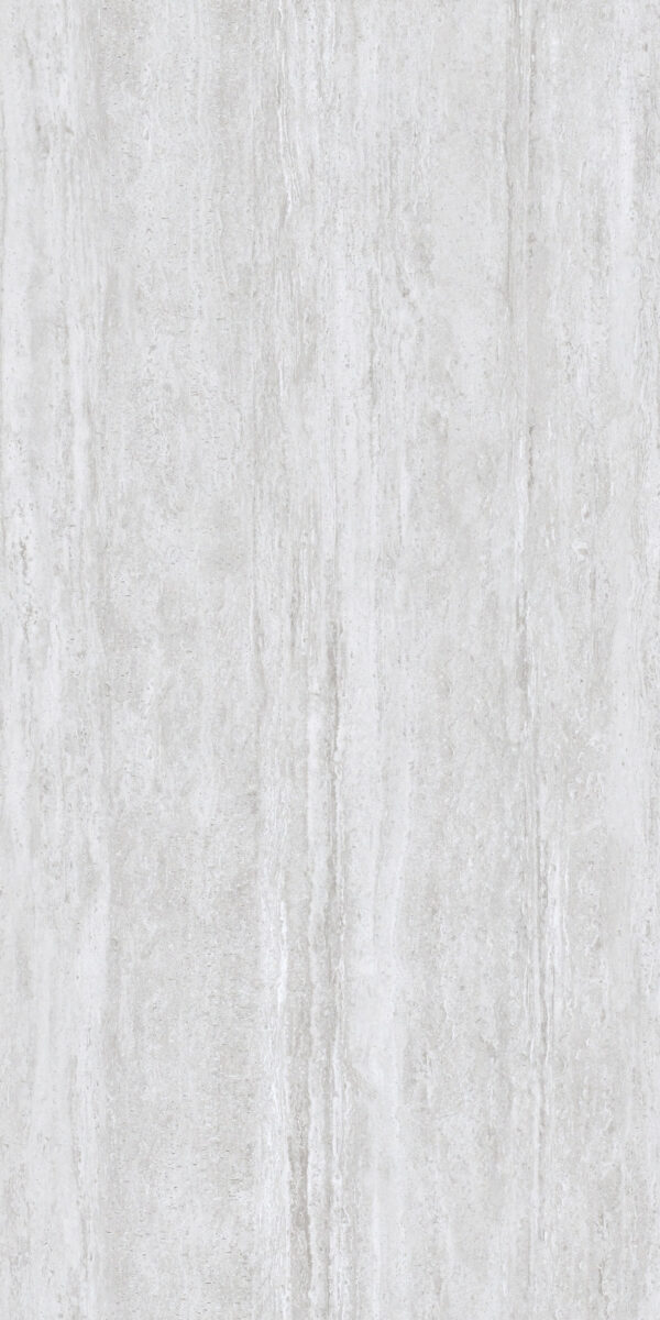 K-R12305 ITALY WHITE TRAVERTINE LIGHT GREY BABY FACE RAN6 60X120 CM